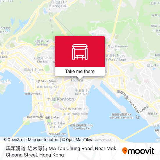 馬頭涌道, 近木廠街 MA Tau Chung Road, Near Mok Cheong Street map