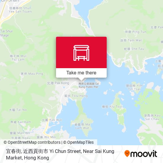 宜春街, 近西貢街市 Yi Chun Street, Near Sai Kung Market map