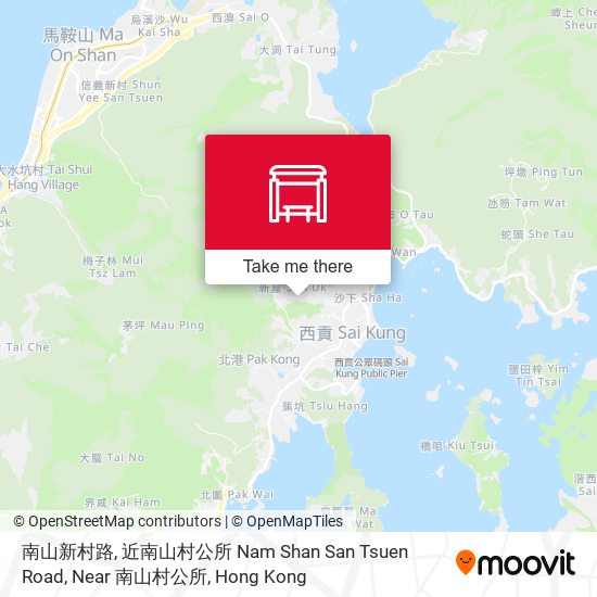 南山新村路, 近南山村公所 Nam Shan San Tsuen Road, Near 南山村公所 map