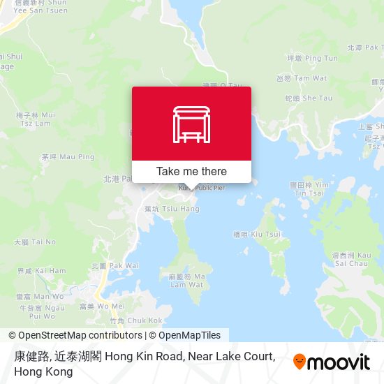 康健路, 近泰湖閣 Hong Kin Road, Near Lake Court map