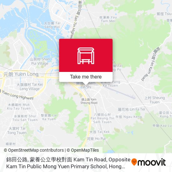 錦田公路, 蒙養公立學校對面 Kam Tin Road, Opposite Kam Tin Public Mong Yuen Primary School map