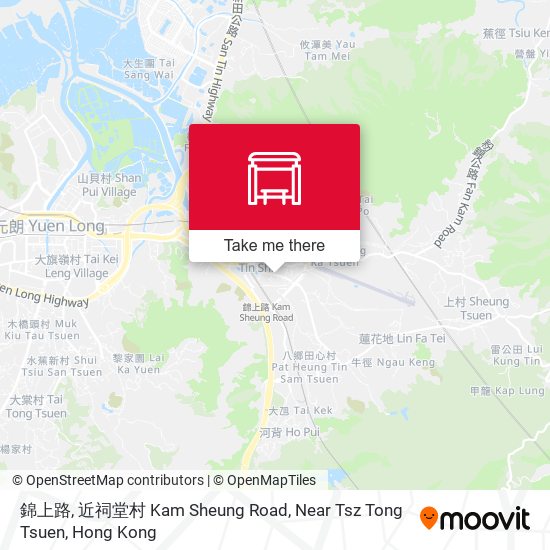 錦上路, 近祠堂村 Kam Sheung Road, Near Tsz Tong Tsuen map