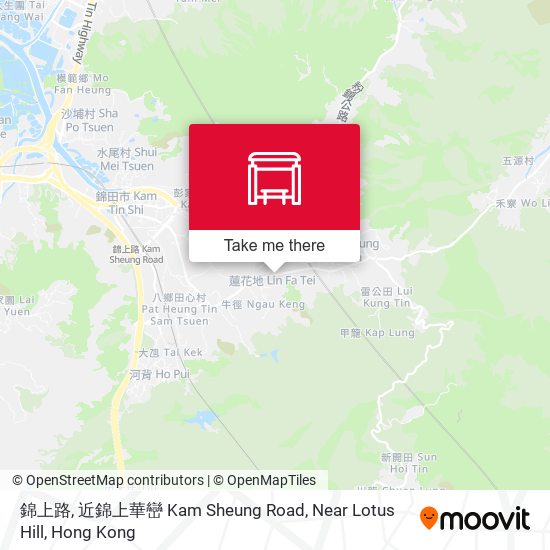 錦上路, 近錦上華巒 Kam Sheung Road, Near Lotus Hill map