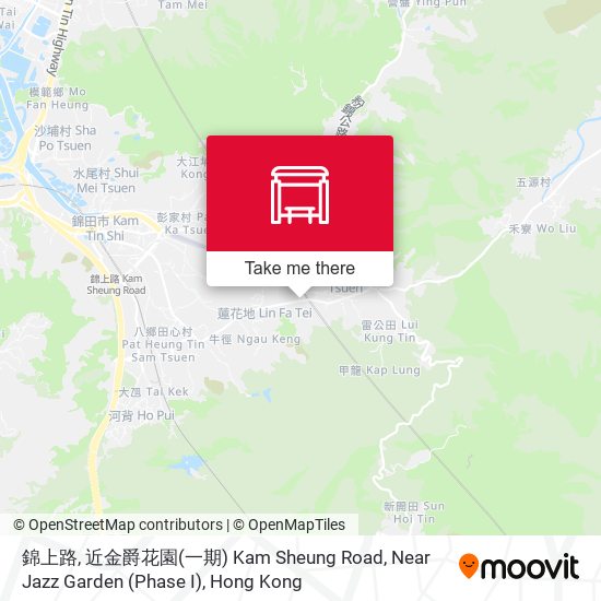 錦上路, 近金爵花園(一期) Kam Sheung Road, Near Jazz Garden (Phase I) map