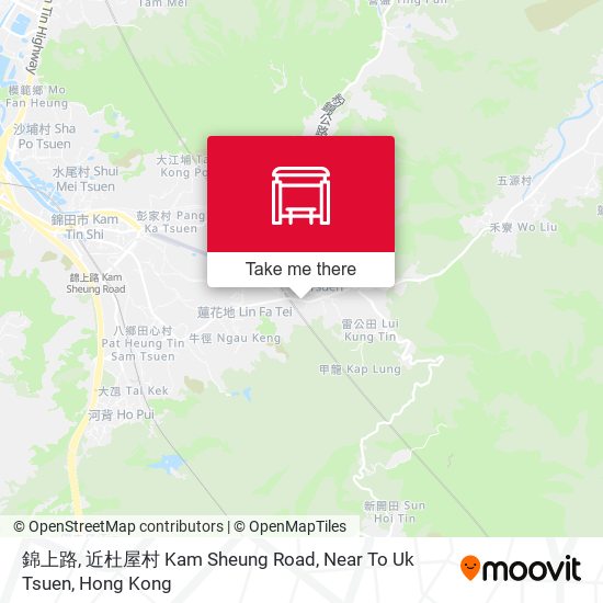 錦上路, 近杜屋村 Kam Sheung Road, Near To Uk Tsuen map
