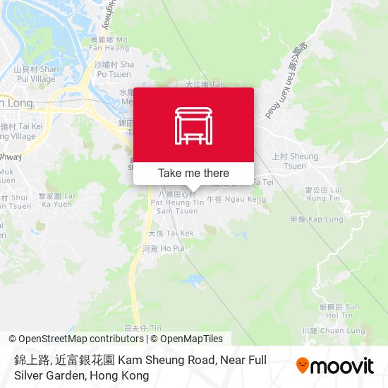 錦上路, 近富銀花園 Kam Sheung Road, Near Full Silver Garden map
