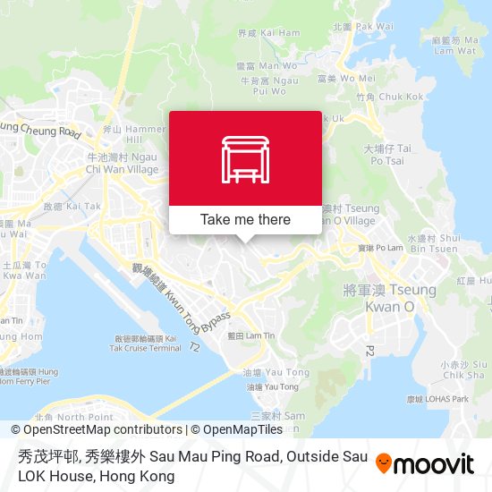 秀茂坪邨, 秀樂樓外 Sau Mau Ping Road, Outside Sau LOK House map
