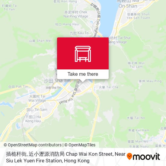 插桅杆街, 近小瀝源消防局 Chap Wai Kon Street, Near Siu Lek Yuen Fire Station map