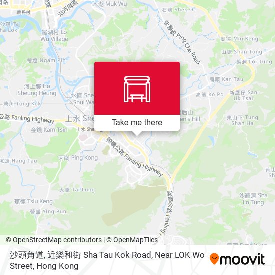 沙頭角道, 近樂和街 Sha Tau Kok Road, Near LOK Wo Street map