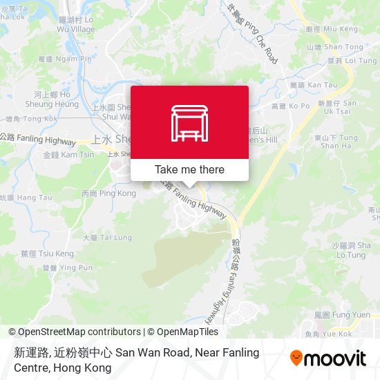 新運路, 近粉嶺中心 San Wan Road, Near Fanling Centre map