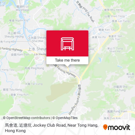 馬會道, 近塘坑 Jockey Club Road, Near Tong Hang map