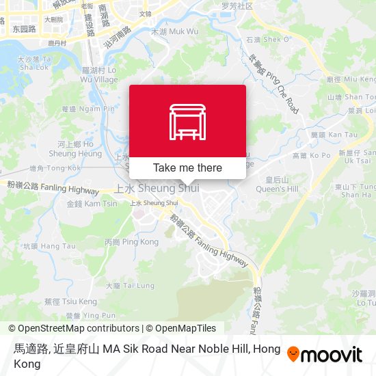 馬適路, 近皇府山 MA Sik Road Near Noble Hill map