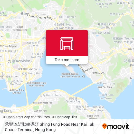 承豐道,近郵輪碼頭 Shing Fung Road,Near Kai Tak Cruise Terminal map