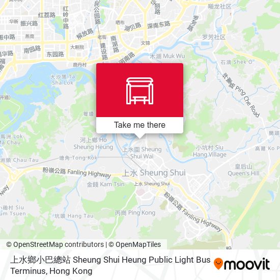 上水鄉小巴總站 Sheung Shui Heung Public Light Bus Terminus map