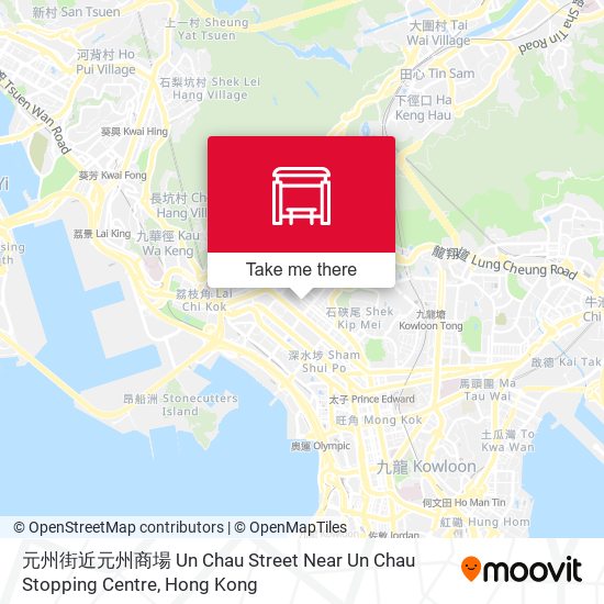 元州街近元州商場 Un Chau Street Near Un Chau Stopping Centre map