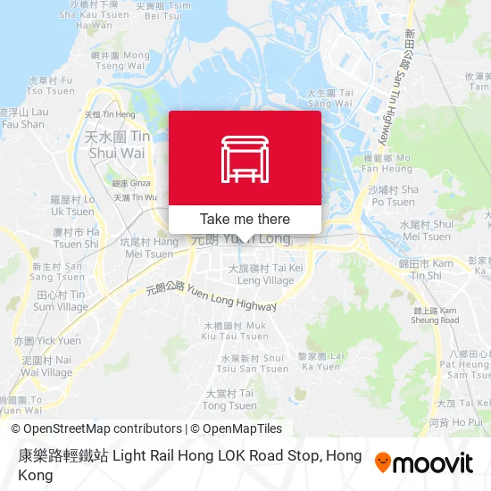 康樂路輕鐵站 Light Rail Hong LOK Road Stop map