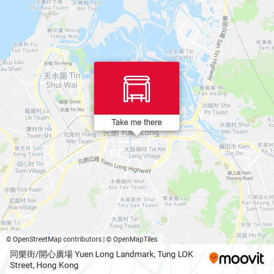 同樂街 / 開心廣場  Yuen Long Landmark, Tung LOK Street map