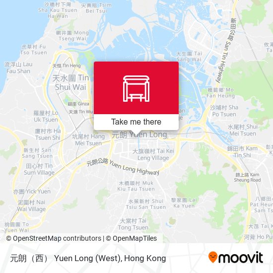 元朗（西） Yuen Long (West) map