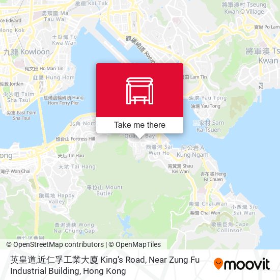 英皇道,近仁孚工業大廈 King's Road, Near Zung Fu Industrial Building map