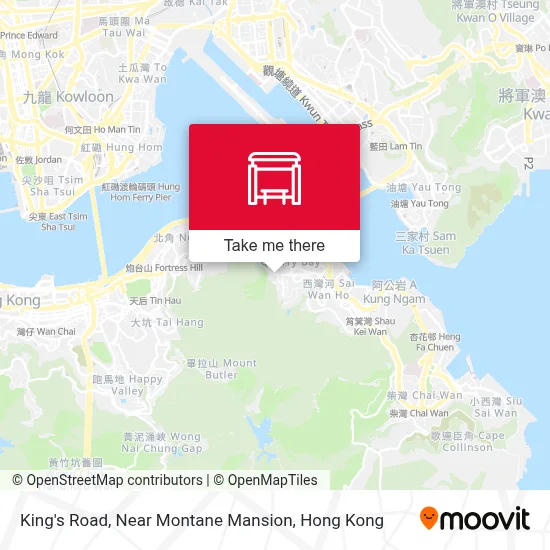 英皇道,近海山樓 King's Road, Near Montane Mansion地圖