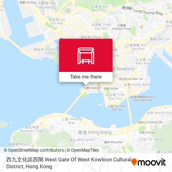 西九文化區西閘 West Gate Of West Kowloon Cultural District map