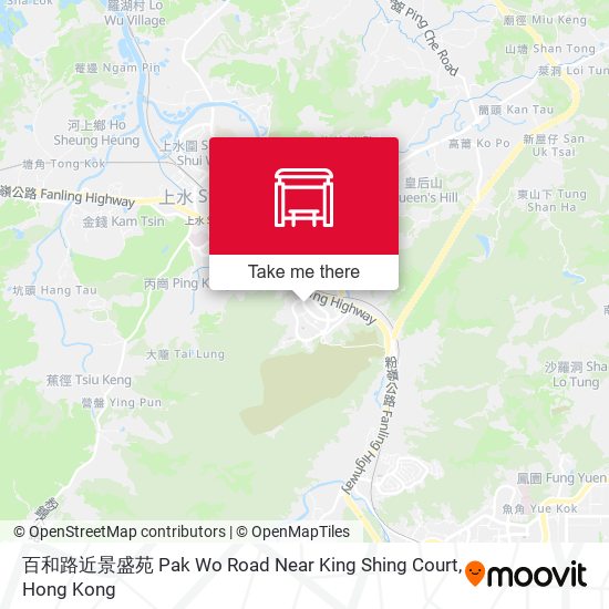 百和路近景盛苑 Pak Wo Road Near King Shing Court map