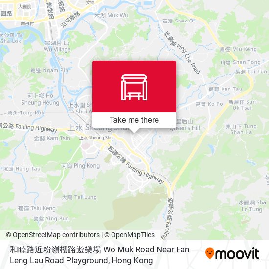 和睦路近粉嶺樓路遊樂場 Wo Muk Road Near Fan Leng Lau Road Playground map