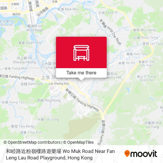 和睦路近粉嶺樓路遊樂場 Wo Muk Road Near Fan Leng Lau Road Playground地圖