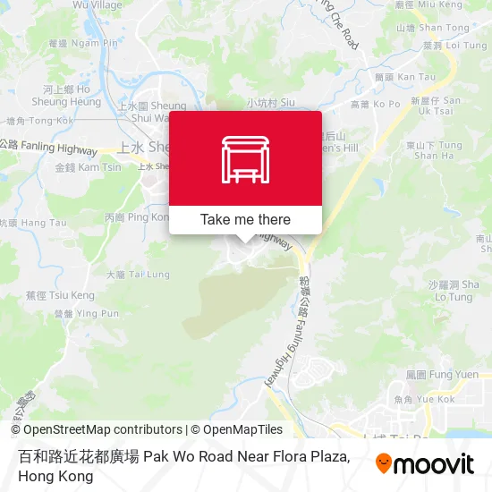 百和路近花都廣場 Pak Wo Road Near Flora Plaza map