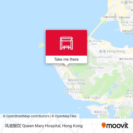 瑪麗醫院 Queen Mary Hospital地圖