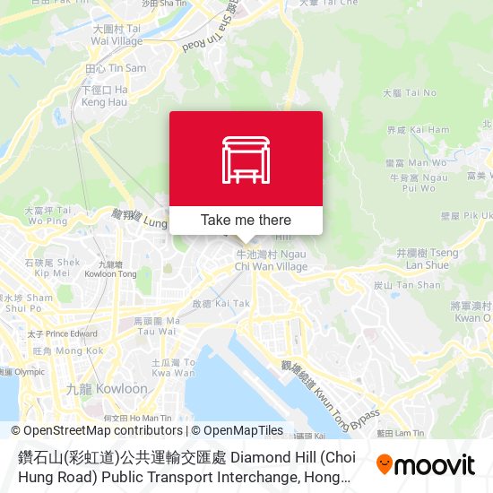 鑽石山(彩虹道)公共運輸交匯處 Diamond Hill (Choi Hung Road) Public Transport Interchange map