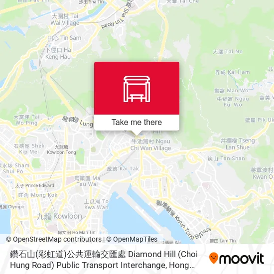 鑽石山(彩虹道)公共運輸交匯處 Diamond Hill (Choi Hung Road) Public Transport Interchange map