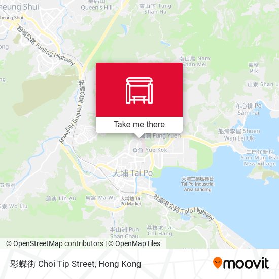 彩蝶街 Choi Tip Street map