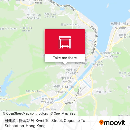 桂地街, 變電站外 Kwei Tei Street, Opposite To Substation map