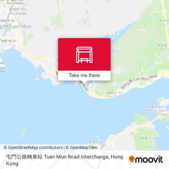 屯門公路轉車站 Tuen Mun Road Interchange map