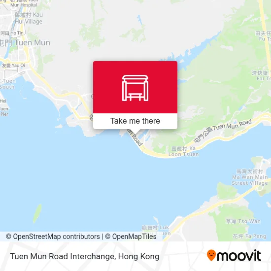 Tuen Mun Road Interchange map