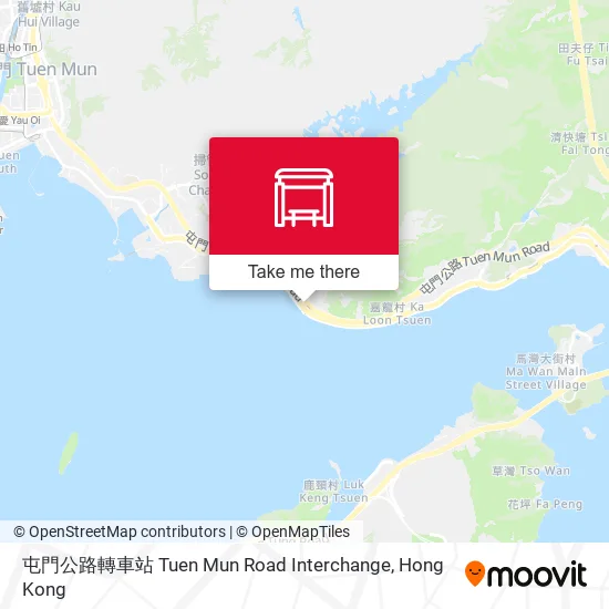 屯門公路轉車站 Tuen Mun Road Interchange地圖