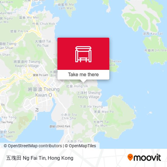 五塊田 Ng Fai Tin map