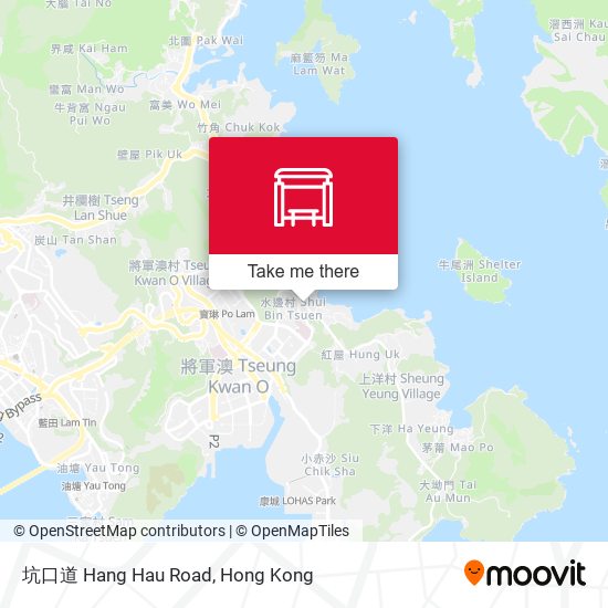 坑口道 Hang Hau Road map