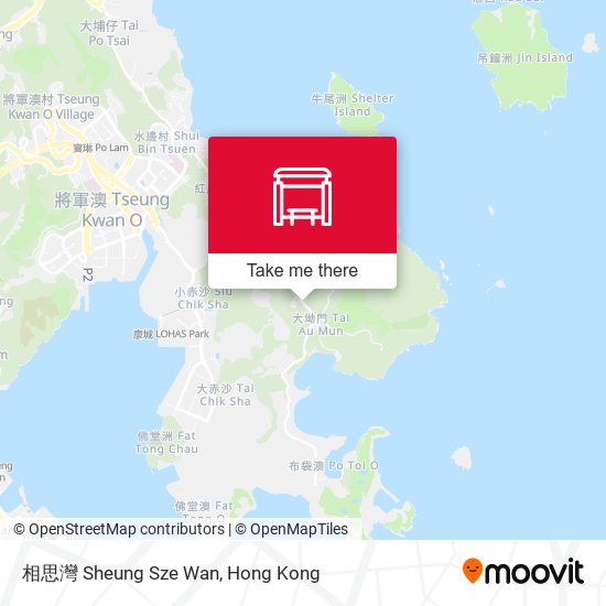 相思灣 Sheung Sze Wan map