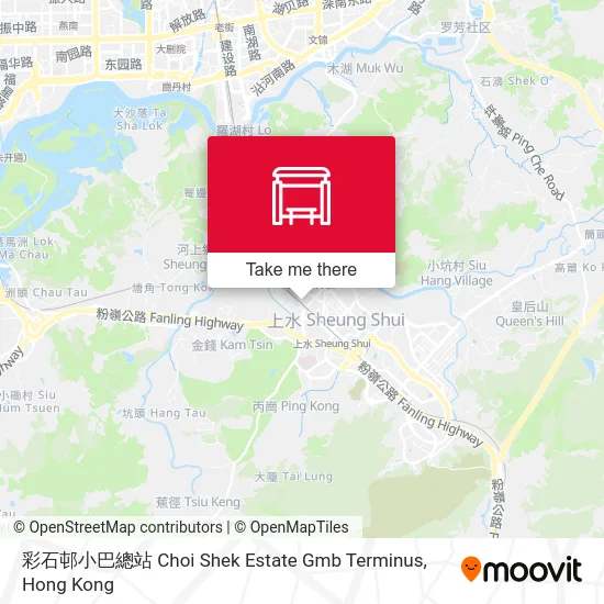 彩石邨小巴總站 Choi Shek Estate Gmb Terminus map