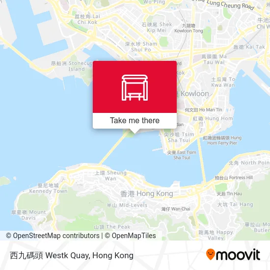 西九碼頭 Westk Quay map