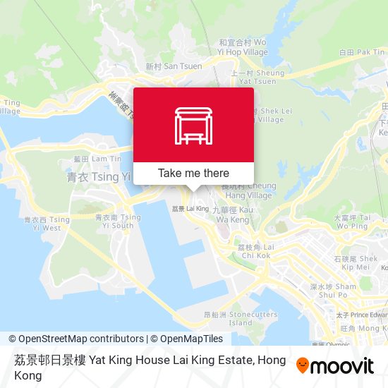 荔景邨日景樓 Yat King House Lai King Estate map