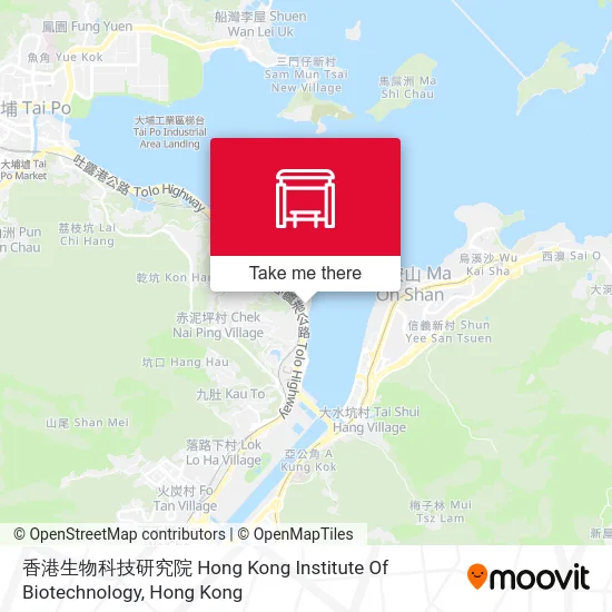 香港生物科技研究院 Hong Kong Institute Of Biotechnology map