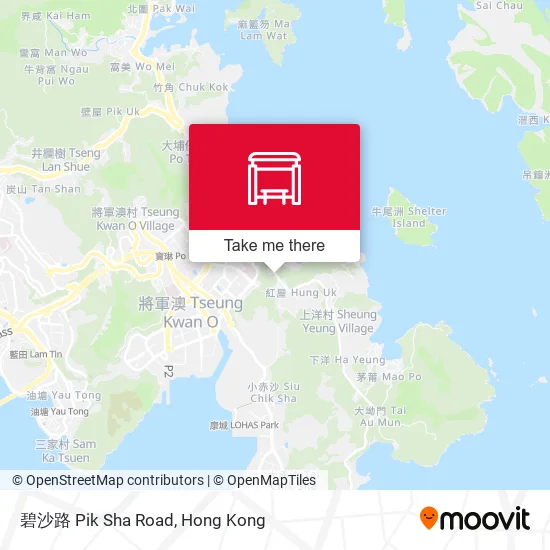 碧沙路 Pik Sha Road map