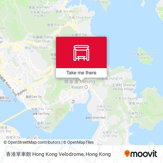 香港單車館 Hong Kong Velodrome map