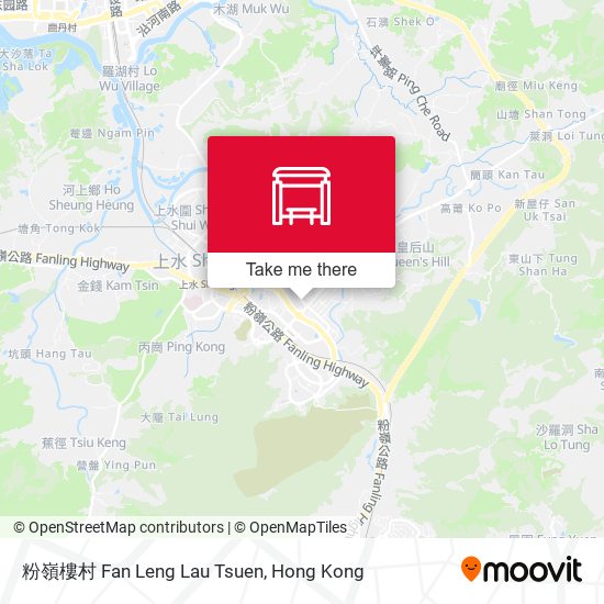 粉嶺樓村 Fan Leng Lau Tsuen map