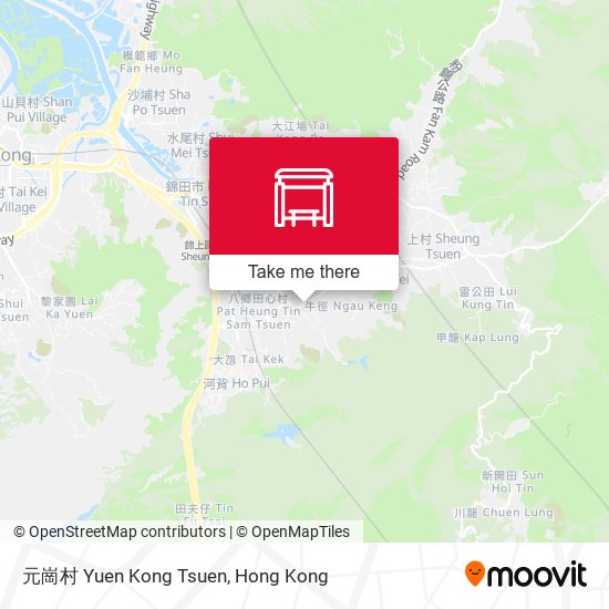 元崗村 Yuen Kong Tsuen map