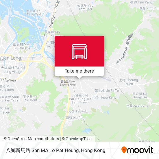 八鄉新馬路 San MA Lo Pat Heung map