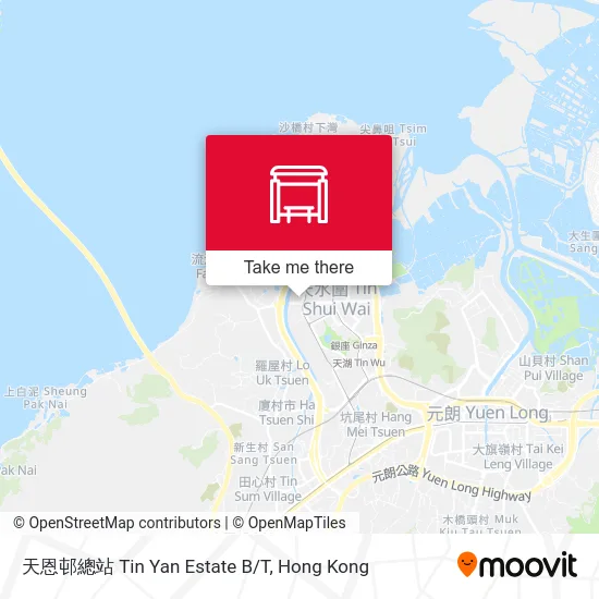 天恩邨總站 Tin Yan Estate B/T map